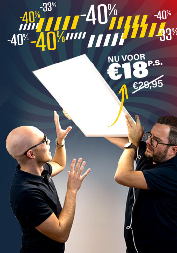 UITVERKOOP | Tot -40% op alle led panelen!