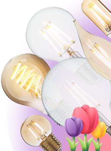 10% EXTRA korting op alle filament lampen (E14 & E27)