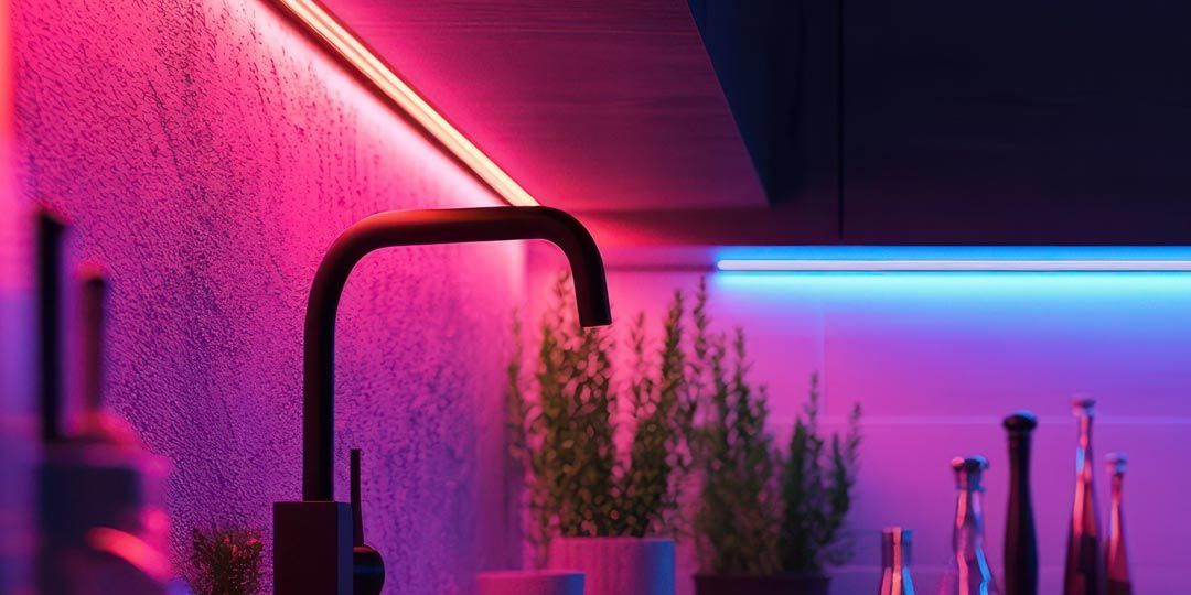 Led strips in keuken