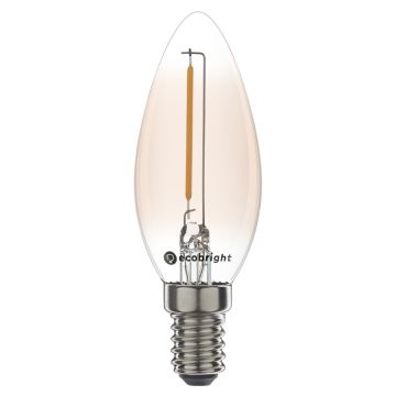 Led lamp E14 niet dimbaar 1 watt 80 lumen 2200 kelvin flame | Filament kaars