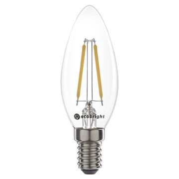 Led lamp E14 dimbaar 2.5 watt 250 lumen 2700 kelvin extra warm wit | Filament kaars