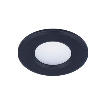 Mini led inbouw spotje dimbaar 3 watt 350 lumen 2700 kelvin extra warm licht | Mat zwart