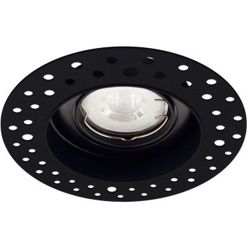 Led inbouw stuc spot trimless zwart | GU10 5 watt 350 lumen 2700 kelvin