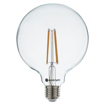 Led lamp E27 dimbaar 6 watt 550 lumen 2700 kelvin extra warm wit | Filament globe