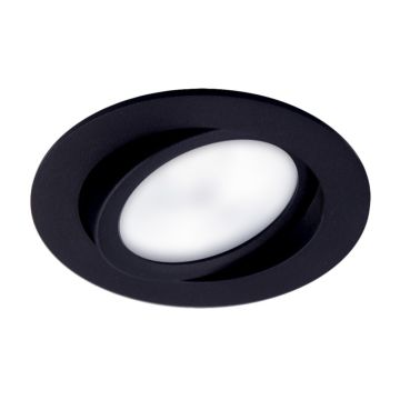 Led inbouwspot zwart 9 watt 610 lumen 2200 - 6500 kelvin | Zigbee
