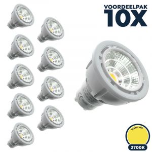 Voordeelpak 10x GU10 led spot 2700K/warm wit 5W - SALE