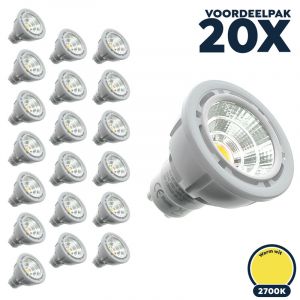 Voordeelpak 20x GU10 led spot 2700K/warm wit 5W - SALE