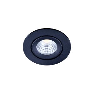 Led inbouw spotje dimbaar 3 watt 285 lumen 2700 kelvin zwart