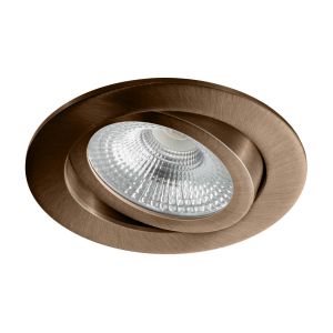 Led inbouwspot dimbaar 5 watt 650 lumen 2700 kelvin brons