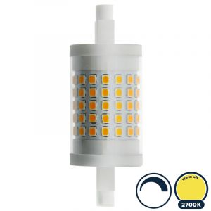 R7S led 78mm, dimbaar, 2700K/warm wit, 10W=100W