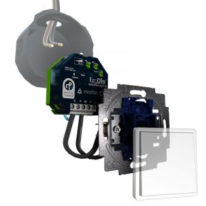 Busch-Jaeger Tastdimmer Matter 250W | ECO-DIM.10 Matter + Busch-Jaeger pulsdrukker