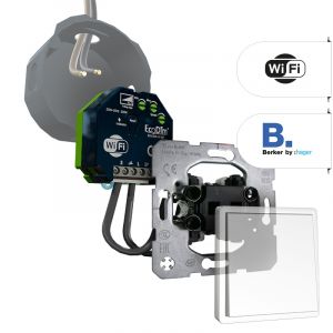 Berker Tastdimmer WiFi 250W | ECO-DIM.10 WiFi + Berker pulsdrukker