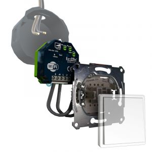 Schneider Merten Tastdimmer WiFi 250W | ECO-DIM.10 WiFi + Schneider Merten pulsdrukker