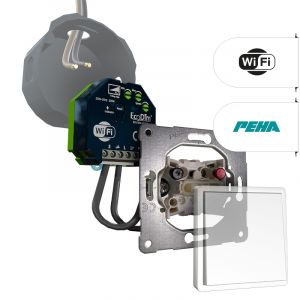 PEHA Tastdimmer WiFi 250W | ECO-DIM.10 WiFi + PEHA pulsdrukker