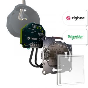 Schneider Merten Tastdimmer Zigbee 250W | ECO-DIM.10 Zigbee + Schneider Merten pulsdrukker