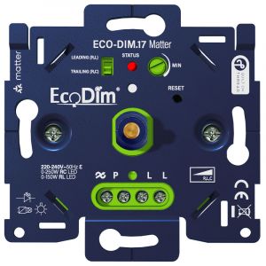 Matter led dimmer draai universeel 0-250W voor België | ECO-DIM.17 Matter