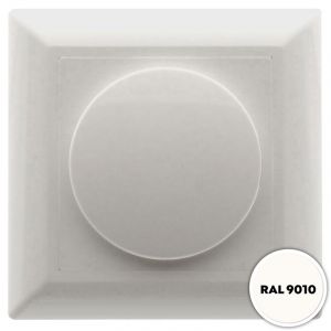 Dimmerknop Led dimmer incl. centraalplaat en raamwerk wit