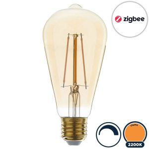 Zigbee led lamp E27 edison 2200K/flame (ST64)