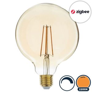Zigbee led lamp E27 globe 2200K/flame (G125)