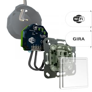 Gira Tastdimmer WiFi 250W | ECO-DIM.10 WiFi + Gira pulsdrukker