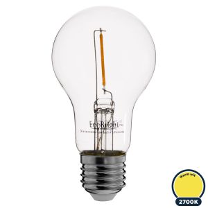 Led filament E27 bulb warm wit 1W (A60)