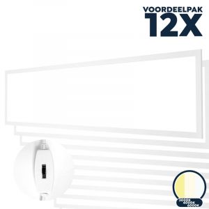 Voordeelpak 12x led paneel 30x120 3 kleuren 3000K/4000K/6000K Basic