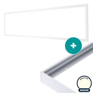 Voordeelpak 12x Led paneel 30x120 opbouw 4000K naturel wit Basic