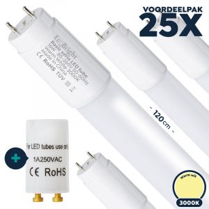 Voordeelpak 25x led TL 120cm 830 warm wit Basic