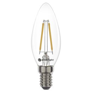 Led lamp E14 wel dimbaar 2.5 watt 2700 kelvin filament kaars