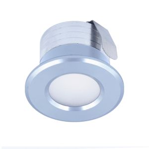 Led inbouwspot dimbaar, mini, IP44, extra warm wit, nikkel, 28mm