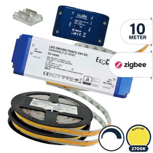 Led strip 10 meter warm wit Zigbee, COB | Complete set