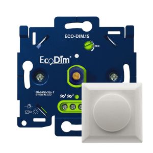 Led dimmer inbouw 0 - 150 watt ECO-DIM.15 - voor Belgische markt Wit