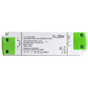 Led driver/trafo 12V DC dimbaar (0-25W)