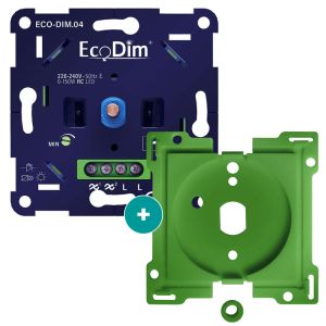 Led dimmer inbouw 0 - 150 watt ECO-DIM.04 voor Niko draaiknop