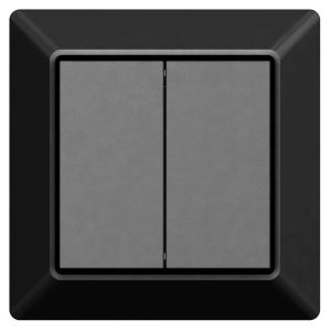 Wandschakelaar Zigbee | draadloos | zwart