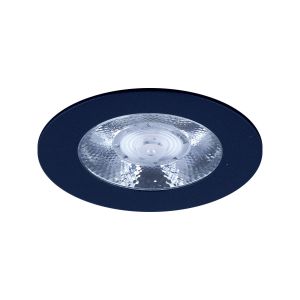 3x Led meubelspot dimbaar, ondiepe inbouw, IP54, extra warm wit, zwart, incl. trafo