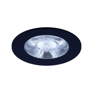 Led meubelspot dimbaar, ondiepe inbouw, IP54, extra warm wit, zwart