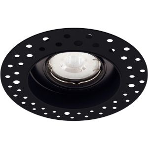 Led inbouw stuc spot trimless zwart | GU10 5 watt 350 lumen 2700 kelvin