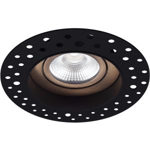 Led inbouw stuc spot trimless zwart/brons 5 watt 450 lumen dim to warm