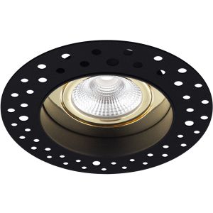 Led inbouw stuc spot trimless zwart/goud 5 watt 450 lumen dim to warm