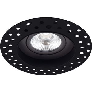 Led inbouw stuc spot trimless zwart 5 watt 670 lumen 3000 kelvin