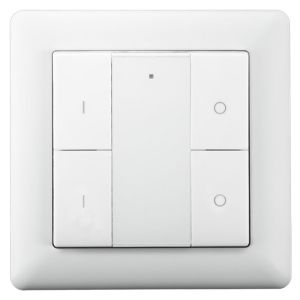 Zigbee wandschakelaar draadloos wit 2 zones